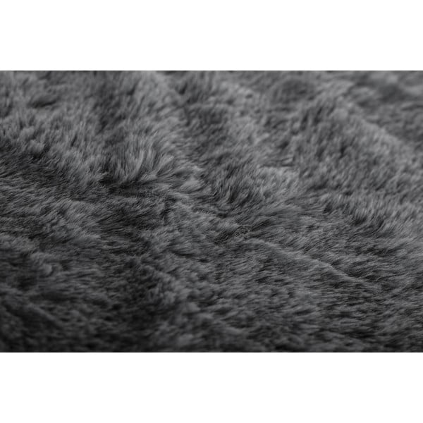 Szary koc ze sztucznego futra 150x200 cm Ruby – Tiseco Home Studio-image-2