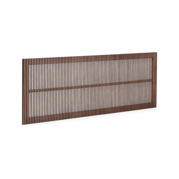 Zagłówek z litego drewna jesionowego w ciemnym naturalnym kolorze 195x70 cm Beyla – Kave Home