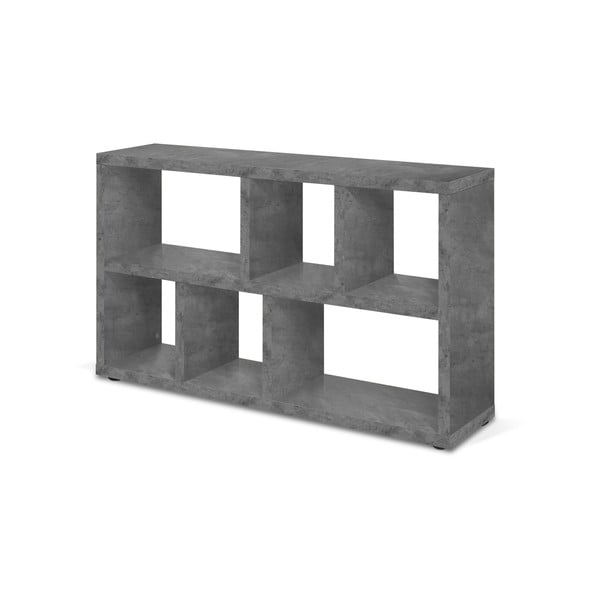 Szary regał w dekorze betonu 150x83 cm Berlin – TemaHome-image-3