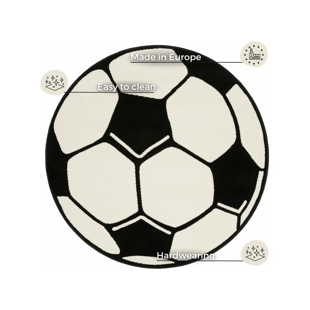 Dywan dziecięcy Hanse Home Football, ⌀ 100 cm (zdjęcie 4)