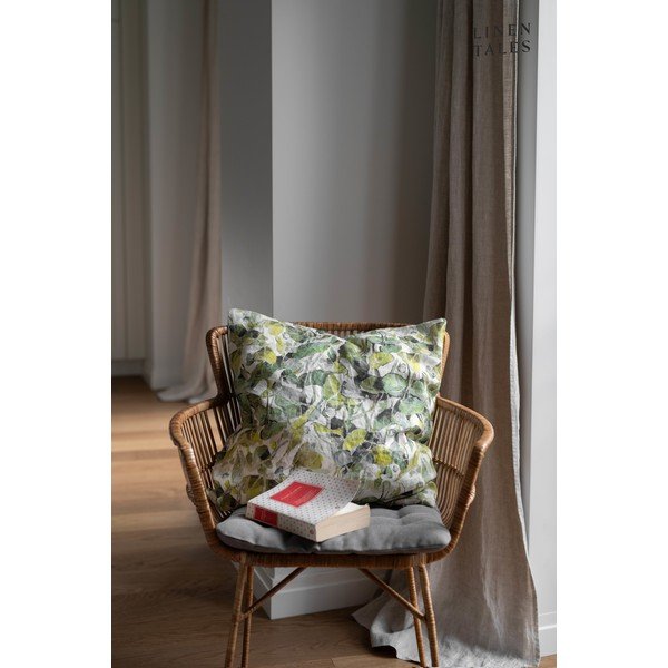 Lniana poszewka na poduszkę 40x40 cm Lotus – Linen Tales-image-2