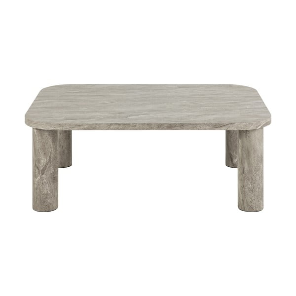 Jasnoszary stolik w dekorze marmuru 75x100 cm Solano – Actona-image-3