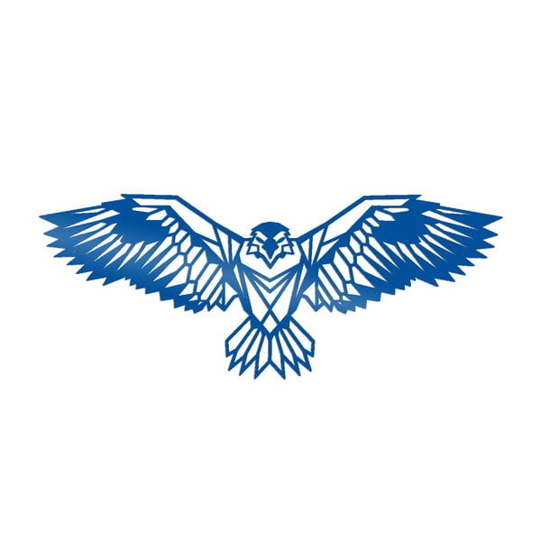 Niebieski metalowy ptak dekoracyjny Eagle
