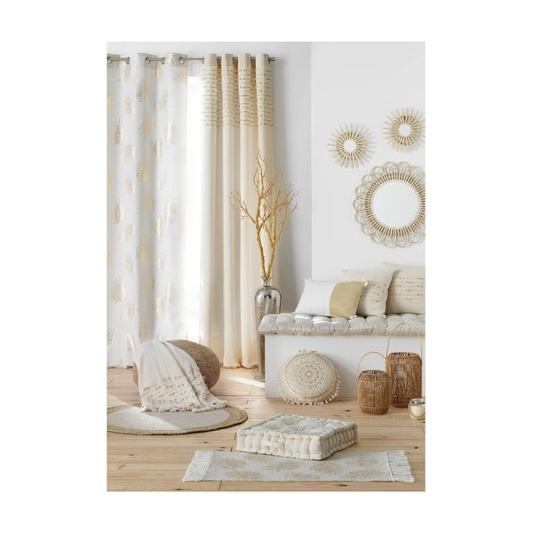 Beżowa bawełniana zasłona 140x240 cm Golden Sunset – douceur d'intérieur-image-3