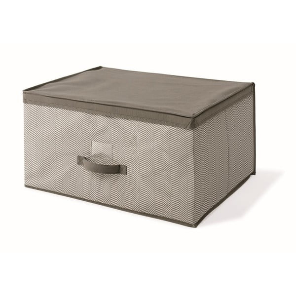 Brązowe pudełko z pokrywką Cosatto Twill, 45x60 cm