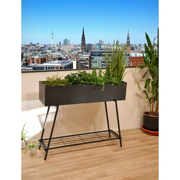 Stalowa podwyższona skrzynka na rośliny 30 cm Jasmine – Garden Pleasure-image-1