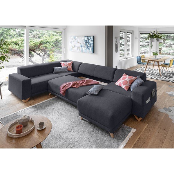 Antracytowy rozkładany/ze schowkiem narożnik (lewostronny/w kształcie litery U) Classy Sophie – Miuform-image-4