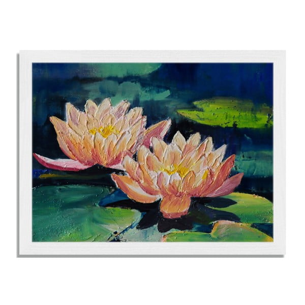 Obraz w ramie Liv Corday Asian Lillies, 30x40 cm