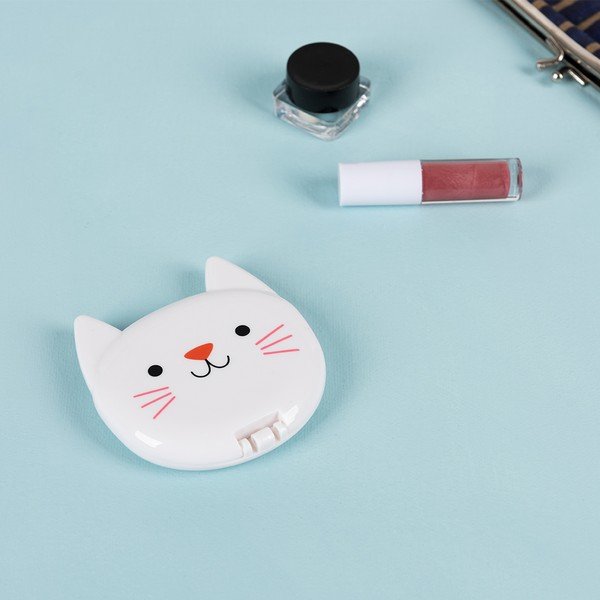 Lustro powiększające kosmetyczne 7,5x8 cm Cookie the Cat – Rex London-image-1