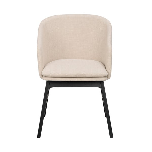 Beżowe tapicerowane fotele jadalniane zestaw 2 szt. Windham – Rowico-image-2