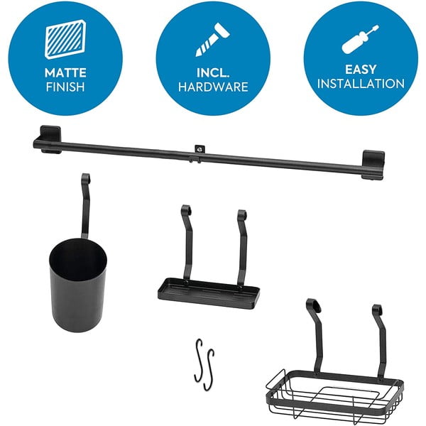 Czarny organizer ścienny iDesign Austin-image-2