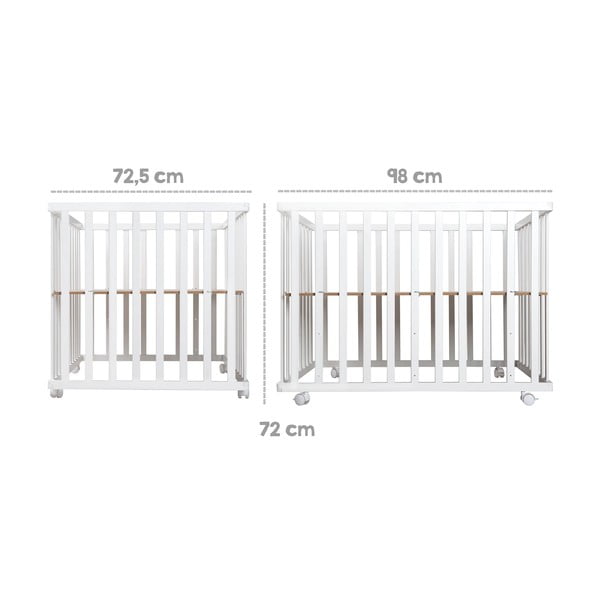 Biały kojec dla dzieci 100x75 cm Sternenzauber – Roba-image-3