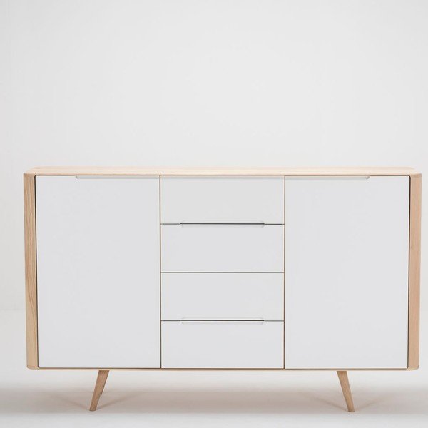 Komoda z drewna dębowego Gazzda Ena Two, 180x110 cm-image-3