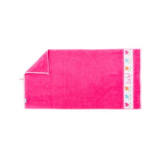 Różowy ręcznik Tiseco Home Studio, 70x130 cm