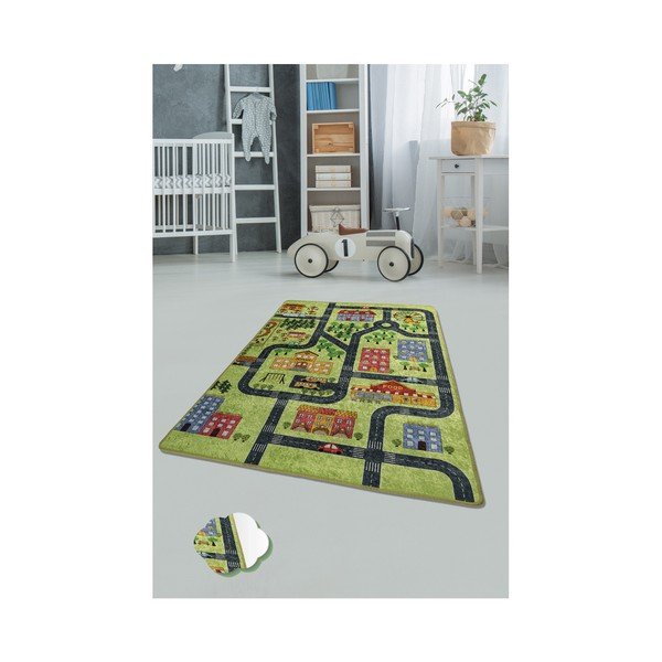 Dywan dla dzieci Green Small Town 140x190 cm-image-1