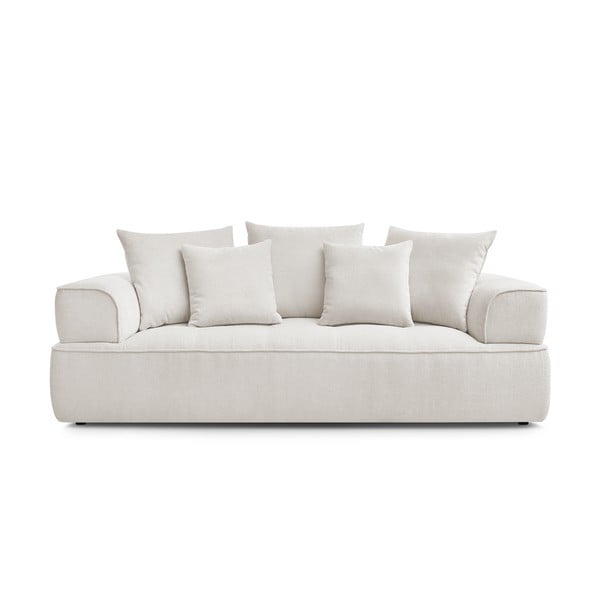 Beżowa sofa z tkaniny szenilowej 237 cm Whesley – Bobochic Paris