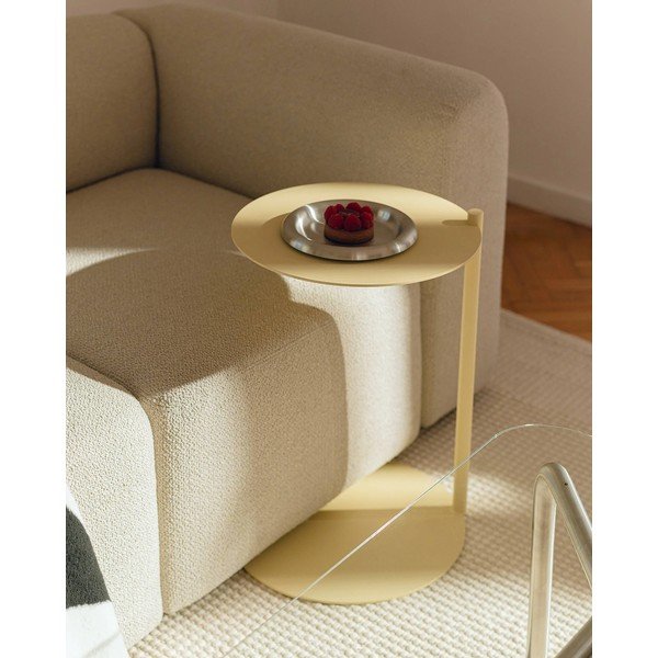 Stalowy okrągły stolik 41x40 cm Ande – noo.ma-image-1