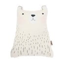 Jasnoszara poduszka dziecięca z domieszką bawełny Mike & Co. NEW YORK Pillow Toy Bear Cute, 22x30 cm