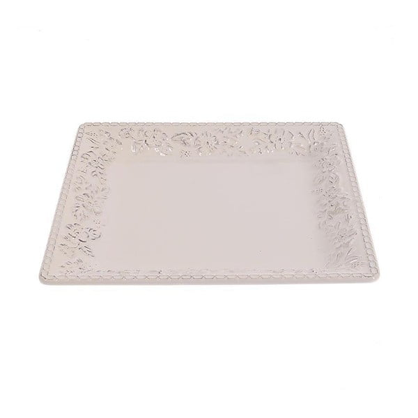 Talerz ceramiczny White Brushed, 32 cm