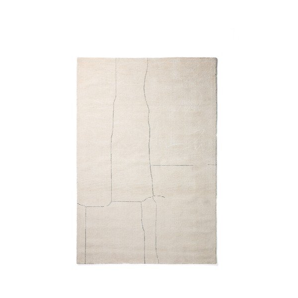 Kremowy dywan z mieszanki bawełny tkany ręcznie 230x160 cm Lisdan – Kave Home