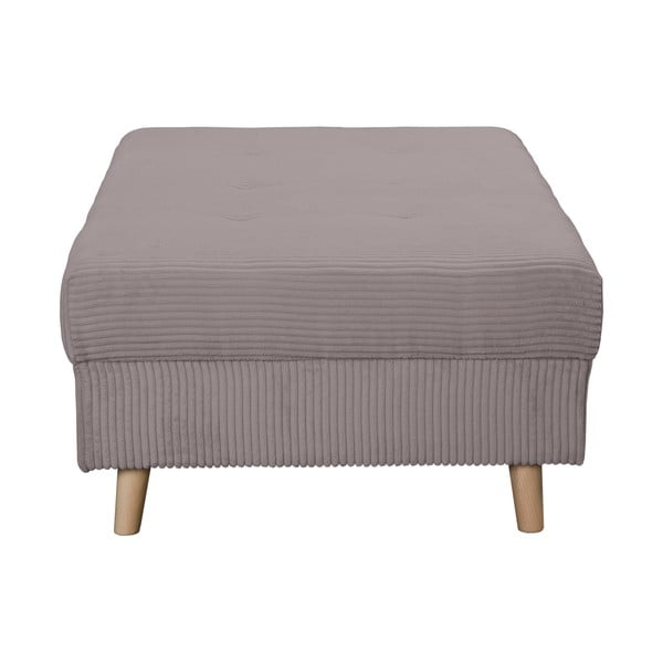 Szary sztruksowy puf Ariella – Ropez-image-3