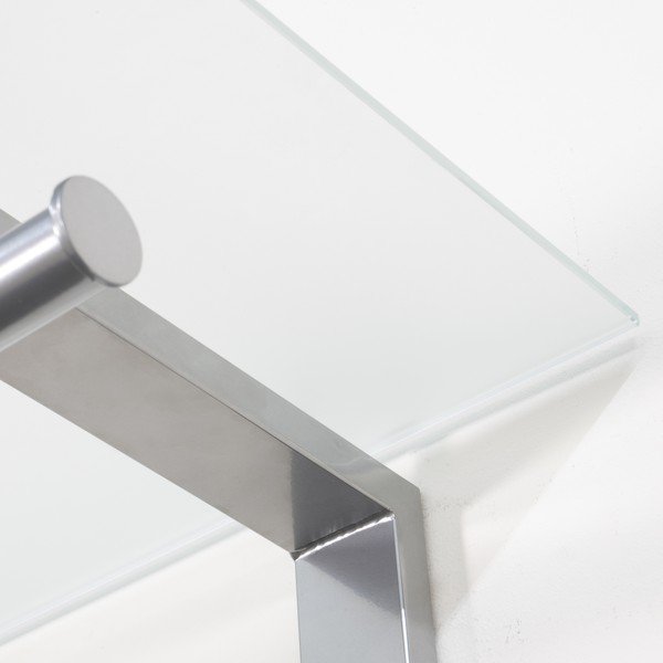 Metalowy wieszak ścienny w kolorze srebra z półką 80 cm Dutch – Spinder Design-image-2