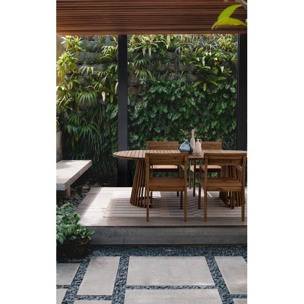 Drewniane krzesło ogrodowe w naturalnym kolorze Rodano – Bizzotto-image-1