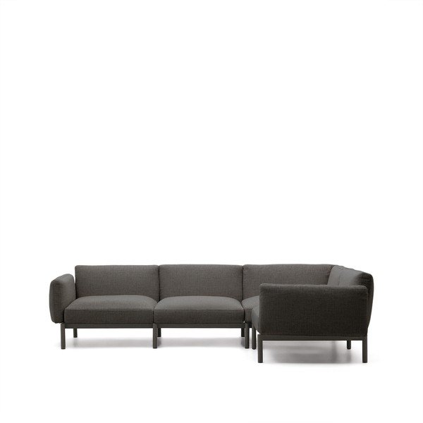 Ciemnoszara modułowa sofa ogrodowa 292 cm Sorells – Kave Home-image-1