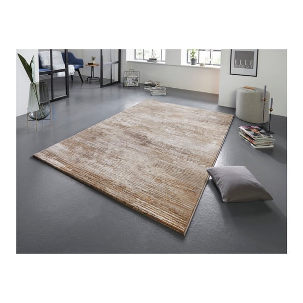 Brązowo-kremowy dywan Elle Decoration Arty Trappes, 160x230 cm-image-1