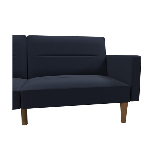 Ciemnoniebieska rozkładana sofa Støraa Mainstays-image-4