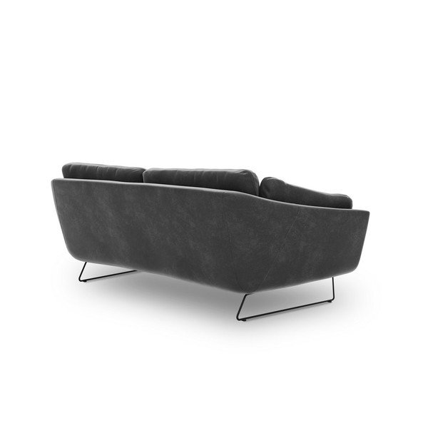 Ciemnoszara sofa z aksamitnym obiciem Windsor & Co Sofas Gravity-image-3