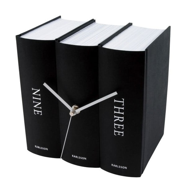 Zegar Book Black