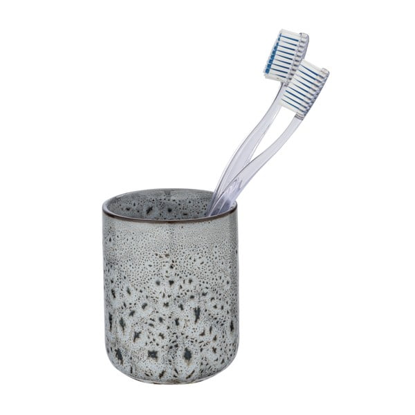 Szary ceramiczny kubek na szczoteczki do zębów Wenko Oviedo-image-2