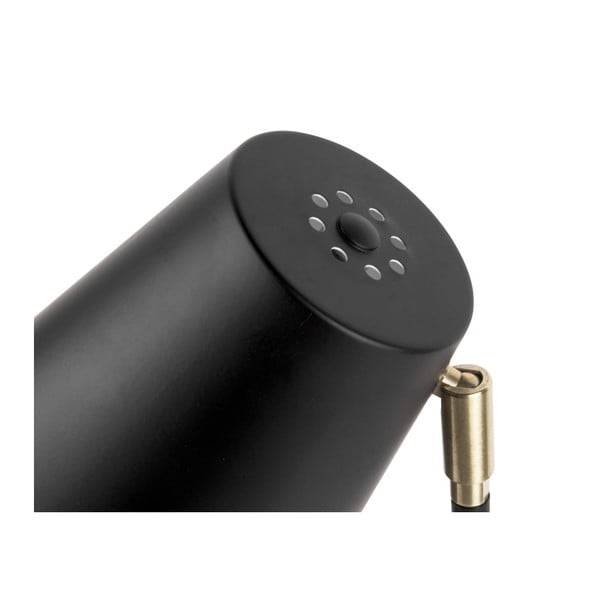 Czarna lampa stołowa z detalami w kolorze złota Leitmotiv Noble-image-2