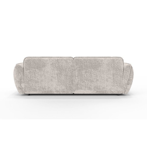 Beżowy narożnik z tkaniny szenilowej (lewostronny/z szezlongiem) Nelia – Ropez-image-4