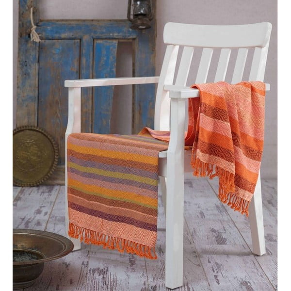 Ręcznik hammam Renkli Orange, 100x180 cm