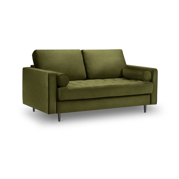 Oliwkowozielona aksamitna sofa Milo Casa Santo, 174 cm-image-2