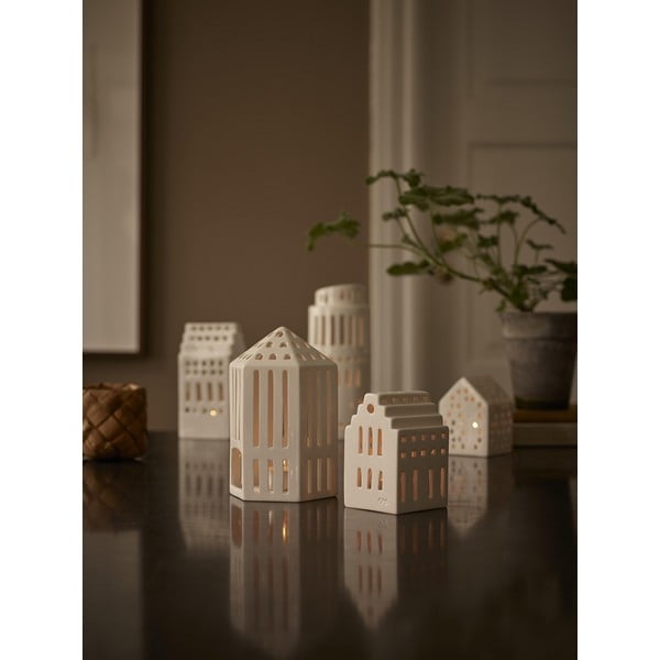 Biały ceramiczny lampion Kähler Design Galleria, wys. 18,5 cm-image-3