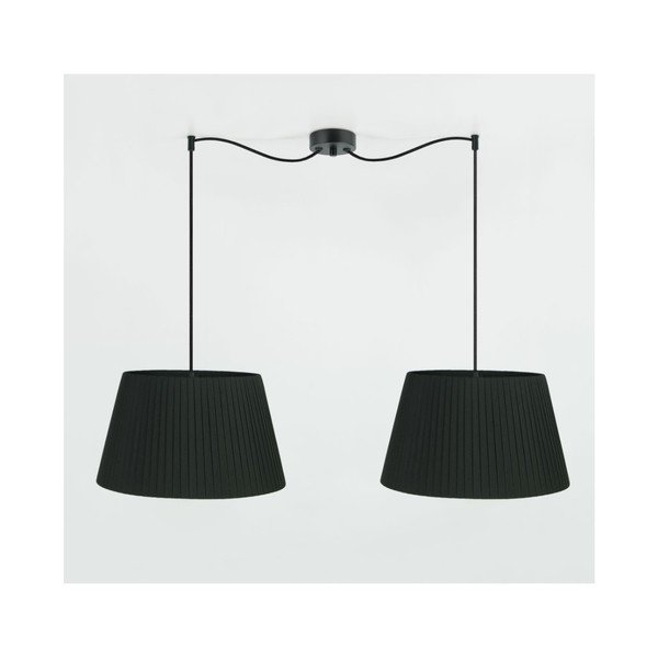 Czarna podwójna lampa wisząca bez klosza Sotto Luce Bi Kage-image-3