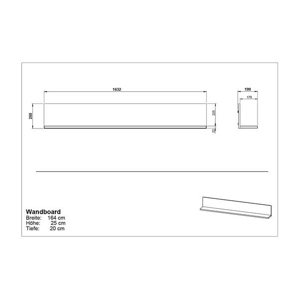 Szarobeżowa półka w dekorze orzecha California – Germania-image-3