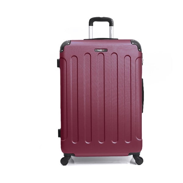 Ciemnoczerwona walizka na kółkach BlueStar Madrid, 60 l