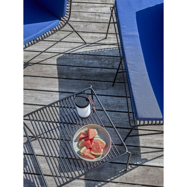 Czarna metalowa ławka ogrodowa String – Hübsch-image-4