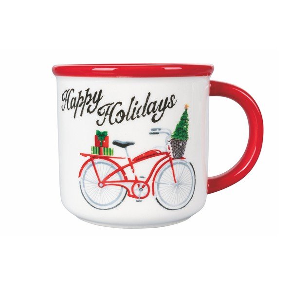 Świąteczny kubek z dolomitu VDE Tivoli 1996 Xmas Bike, 480 ml-image-1