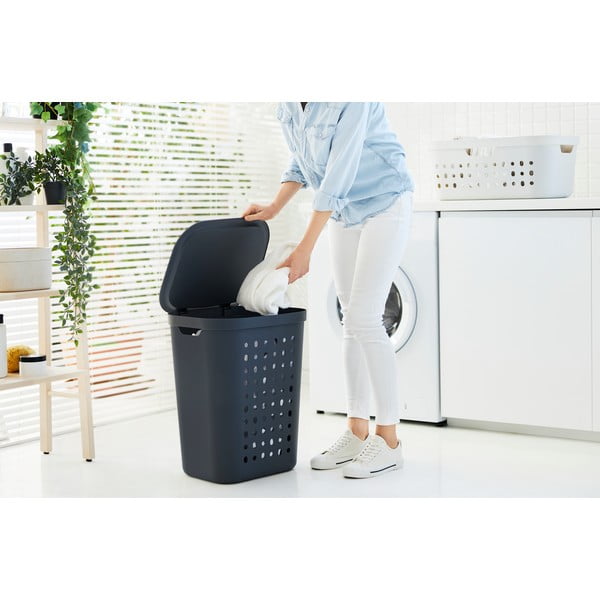 Plastikowy kosz na pranie 55 l Jona – Rotho-image-1