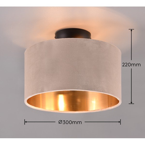 Czarno-beżowa lampa sufitowa ø 30 cm Julieta – Trio-image-4