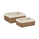 Rattanowe koszyki zestaw 2 szt. 28x20x10 cm Indali – Kave Home