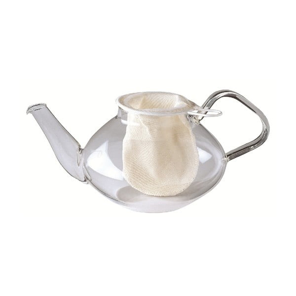 Biały woreczek na herbatę sypaną Westmark, ø 9 cm