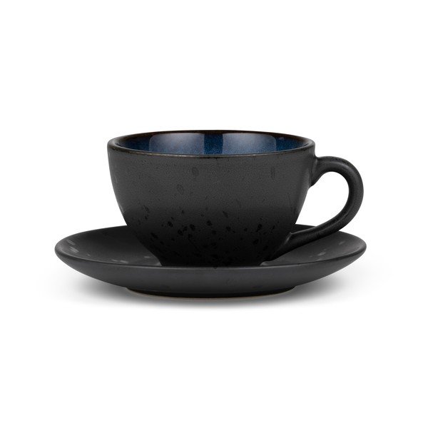 Czarno-niebieska ceramiczna filiżanka do cappuccino 240 ml Gastro Dark Blue/Black – Bitz