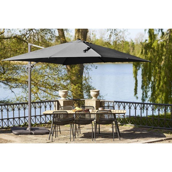 Czarny parasol ogrodowy ø 295 cm Baza – House Nordic-image-2