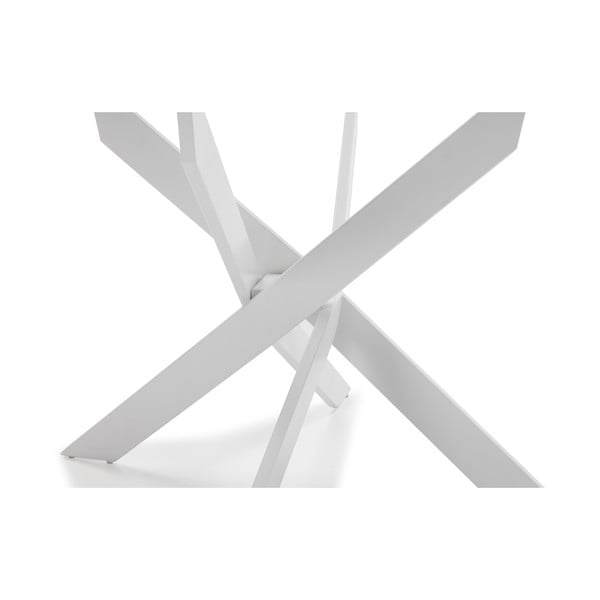 Okrągły stół ze szklanym blatem 120x120 cm Ruth – Marckeric-image-3